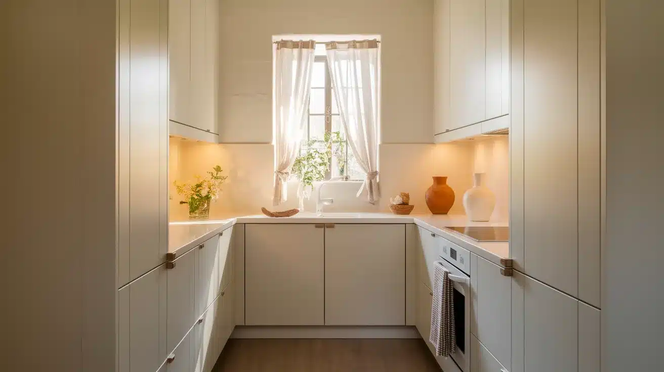 Choose Light Colors for Walls and Cabinets