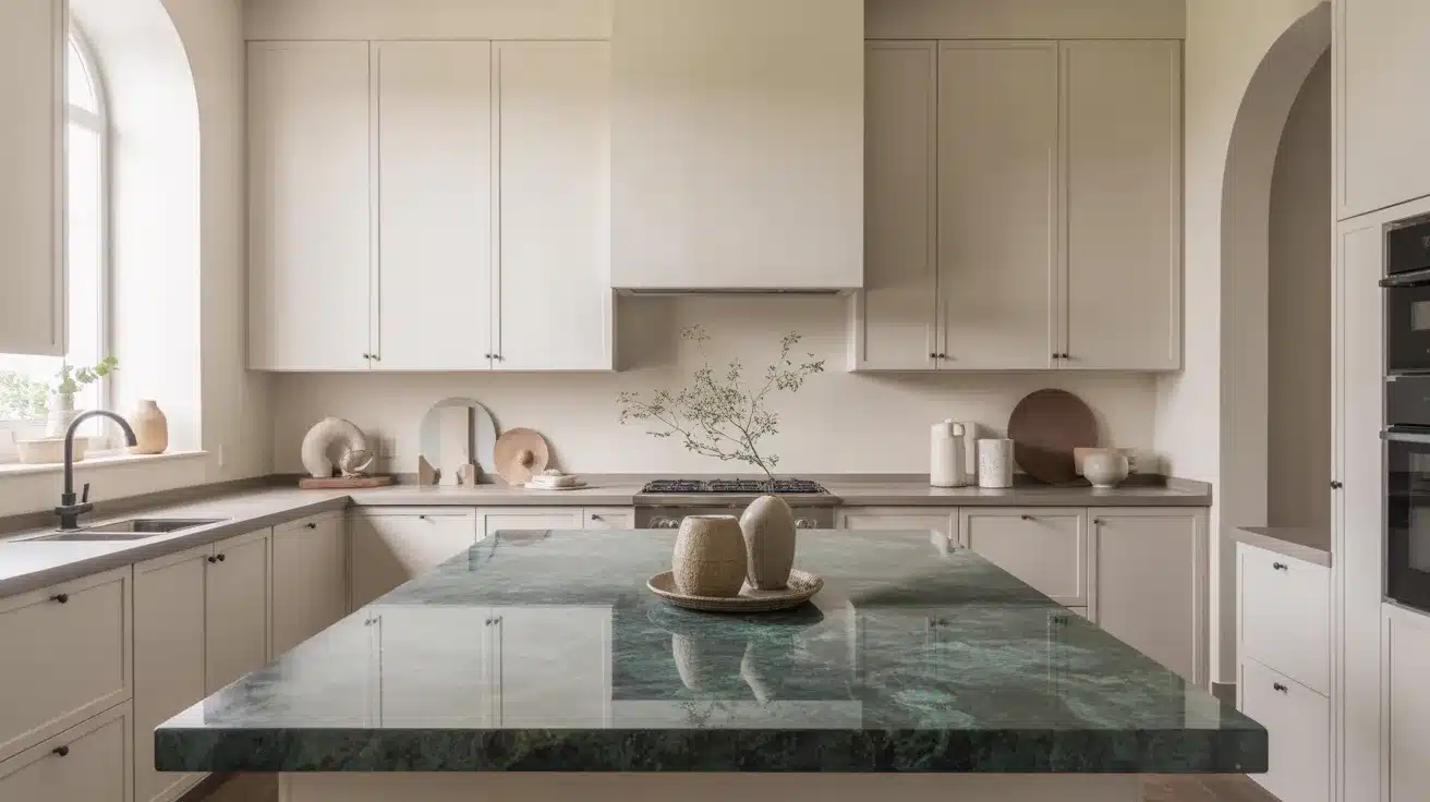 Colorful Blue Green Granite