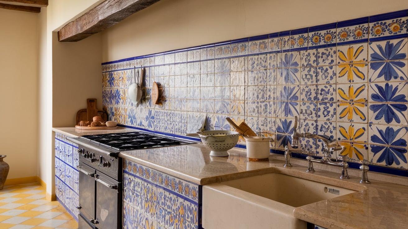 Colorful Ceramic Kitchen Backsplashes