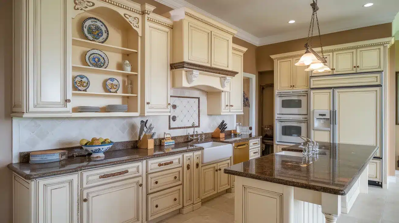 Cream Cabinets
