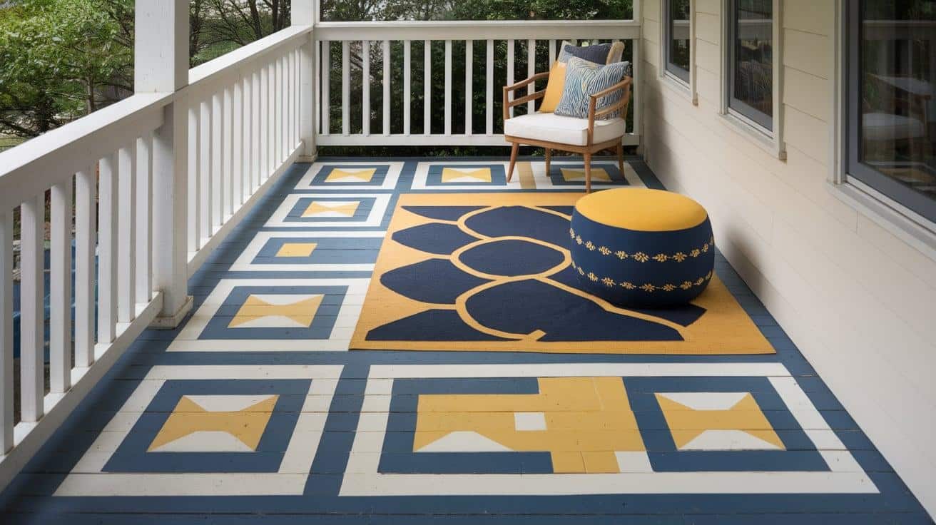 DIY Painted Floor
