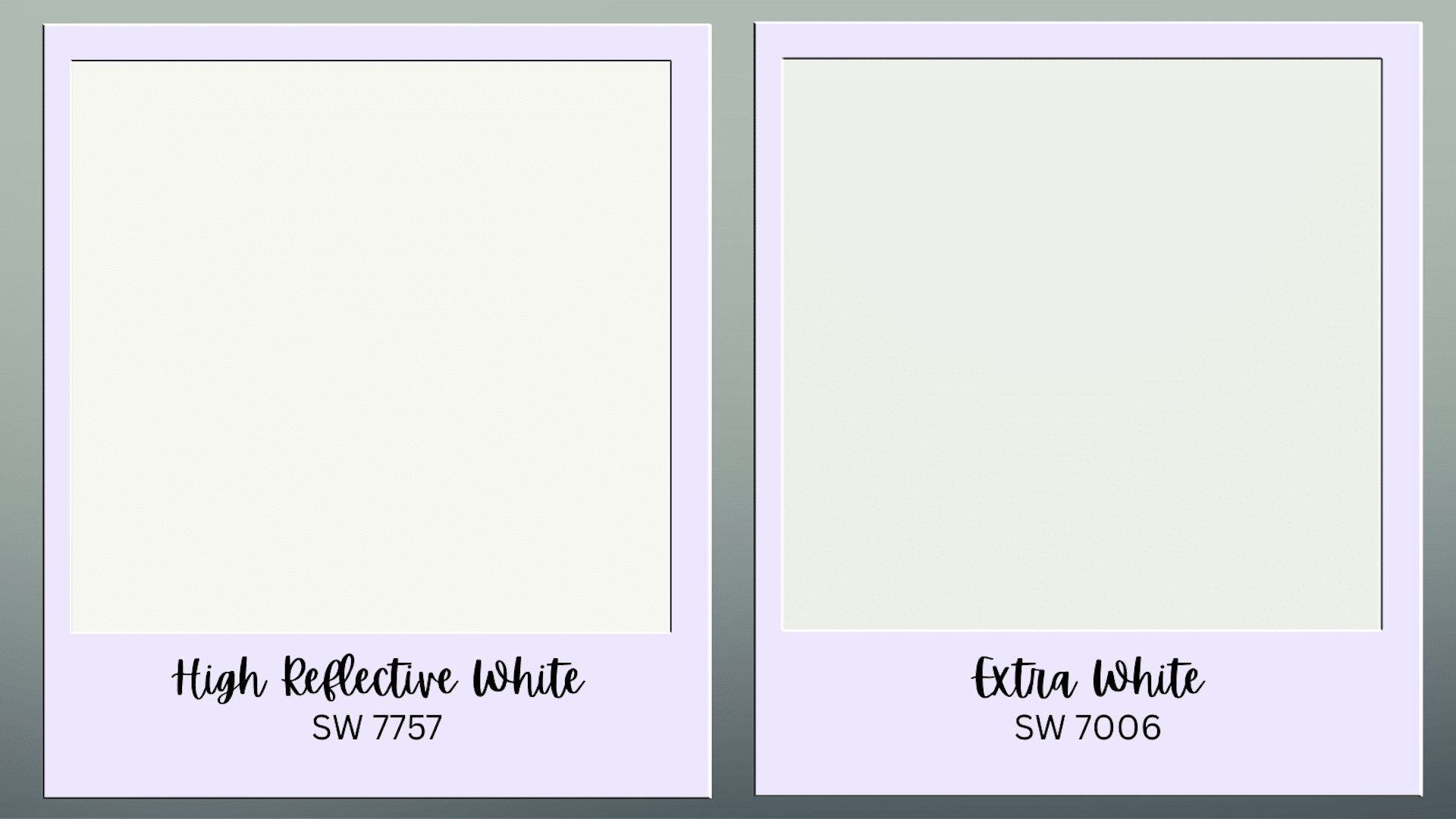 High Reflective White vs Extra White