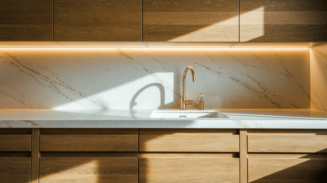 Luxurious Marble-Look Quartz