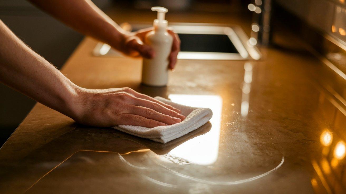 Mild Soap and Warm Water
