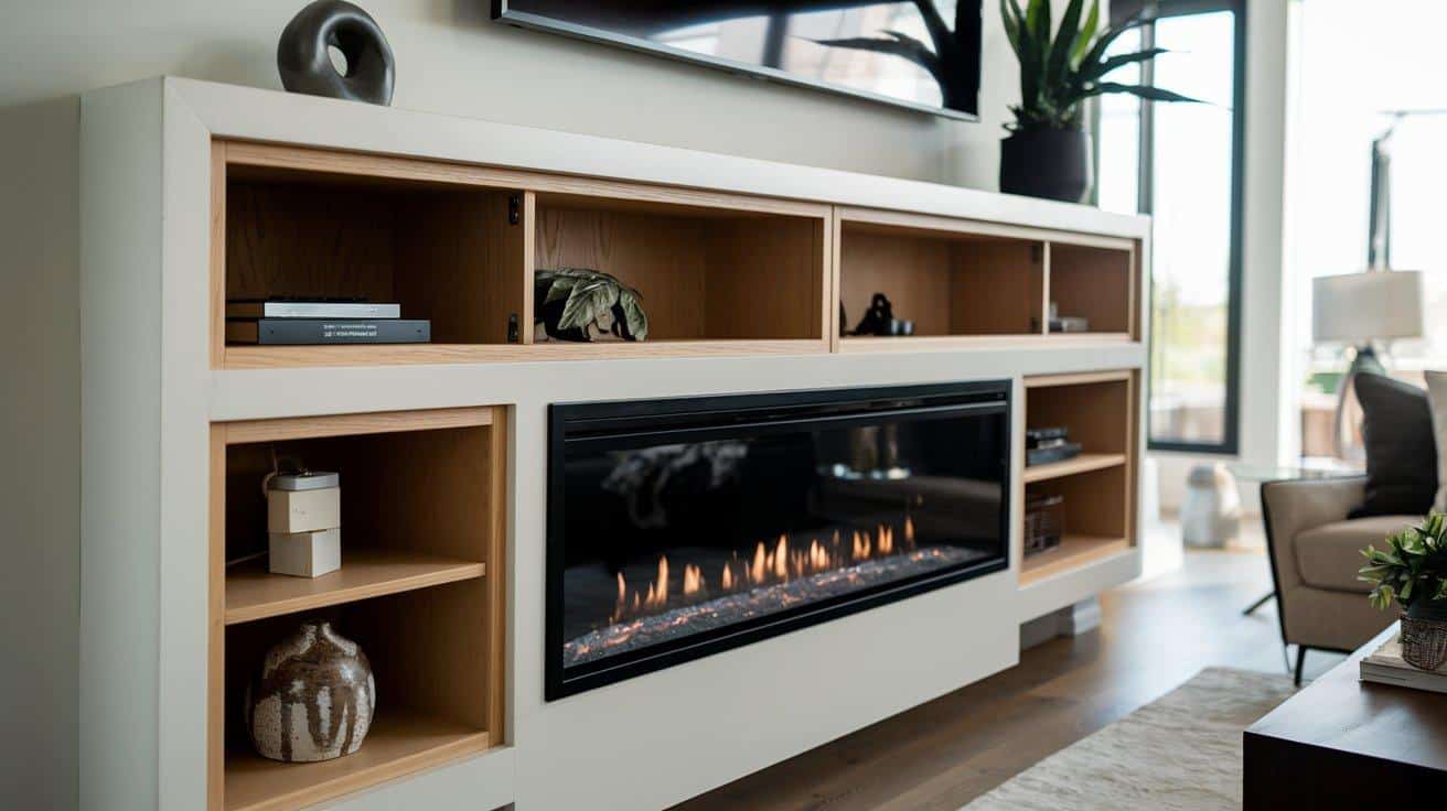 Modern Mantel with Storage