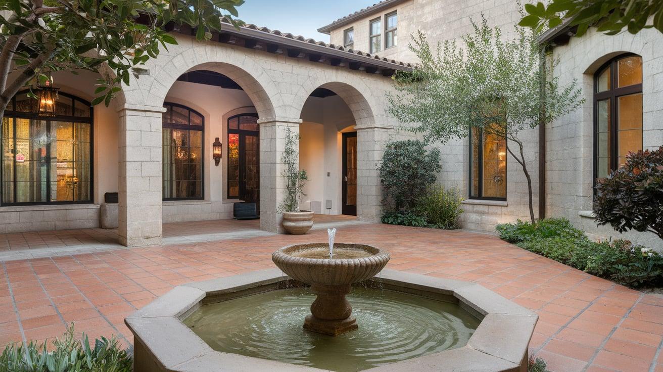 Open Courtyard with Fountain