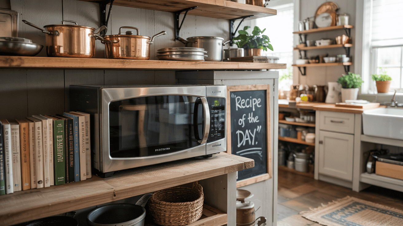 Open Shelving for an Industrial or Rustic Look