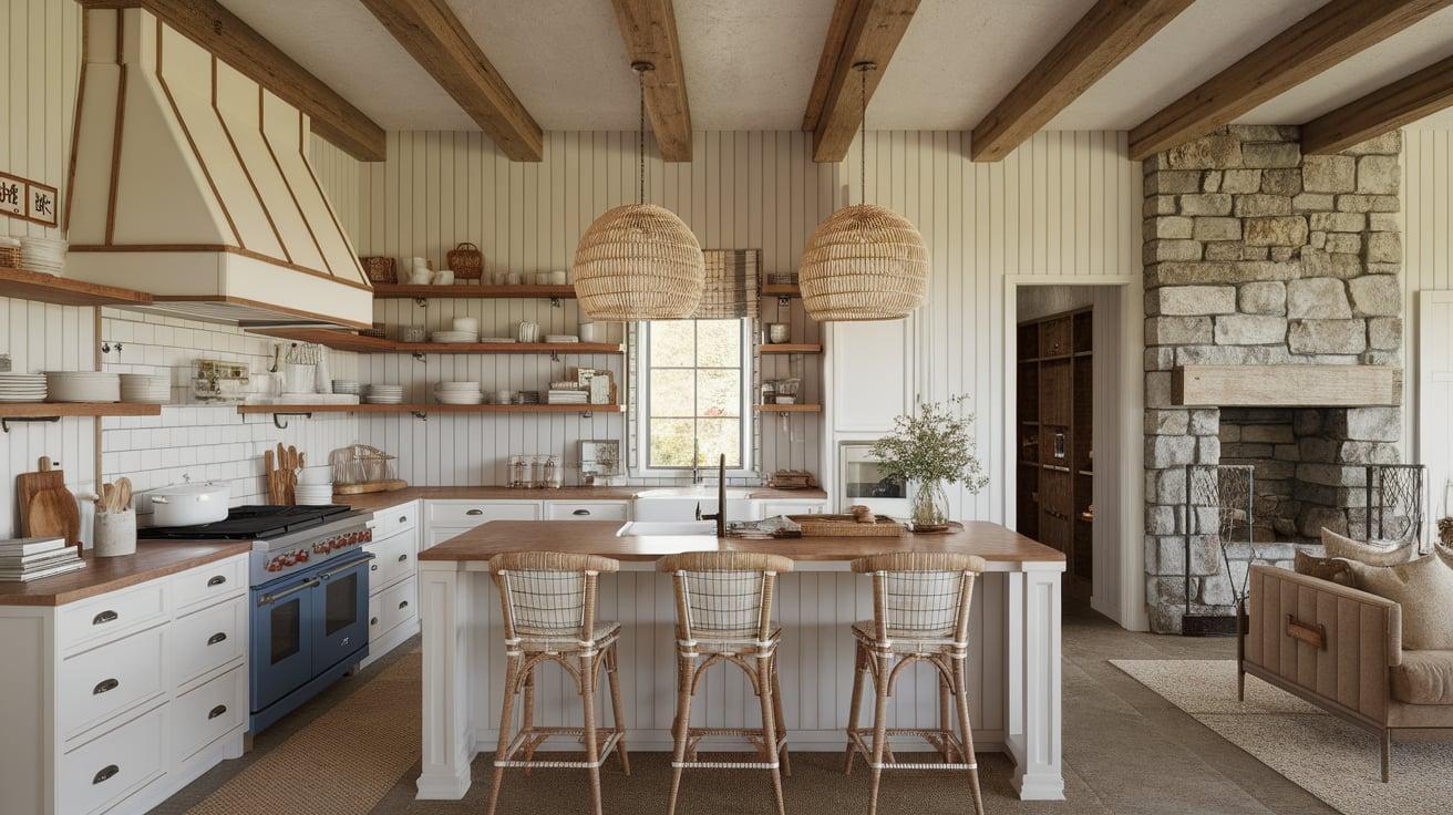 Rustic Charm with Beadboard Walls