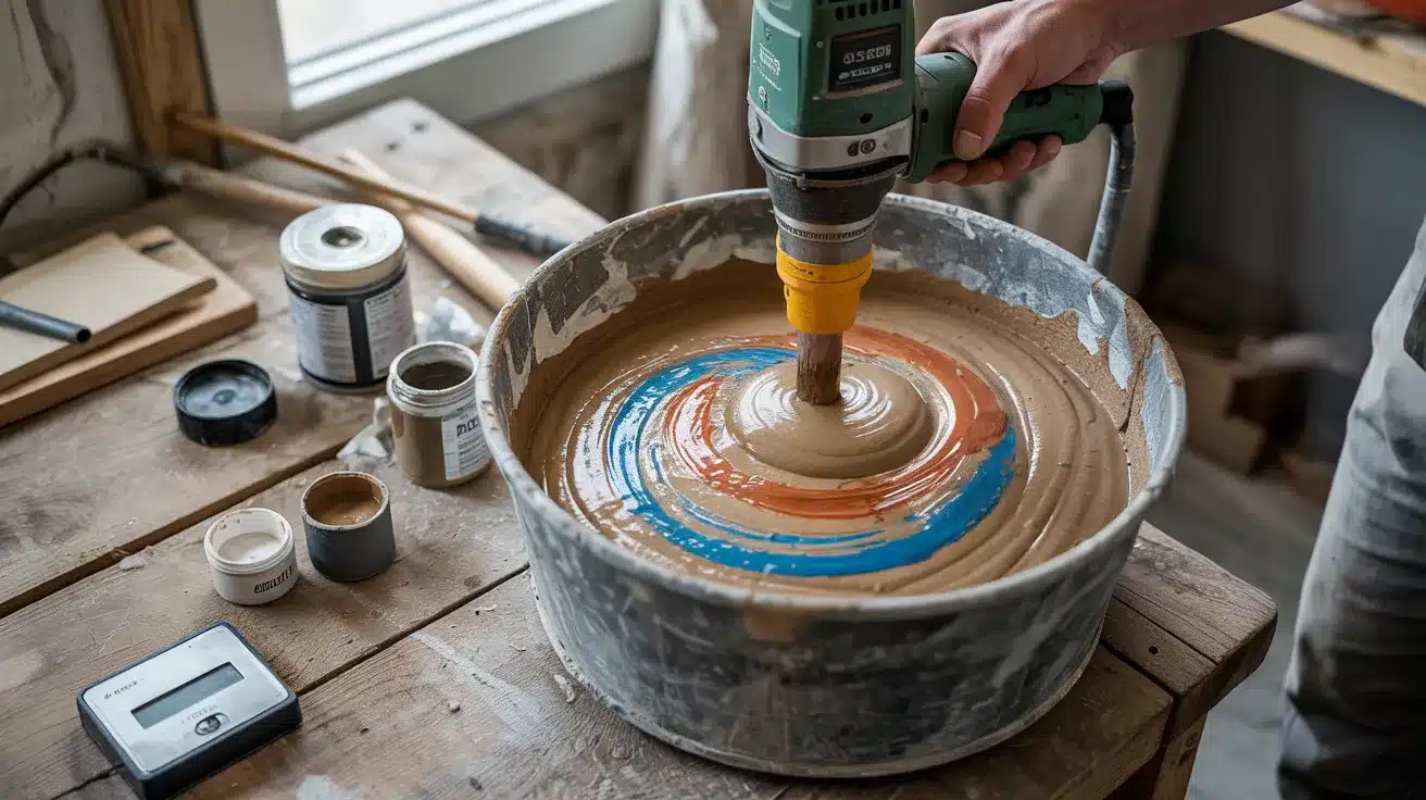 Step 3: Mix Mortar to Match Color and Consistency
