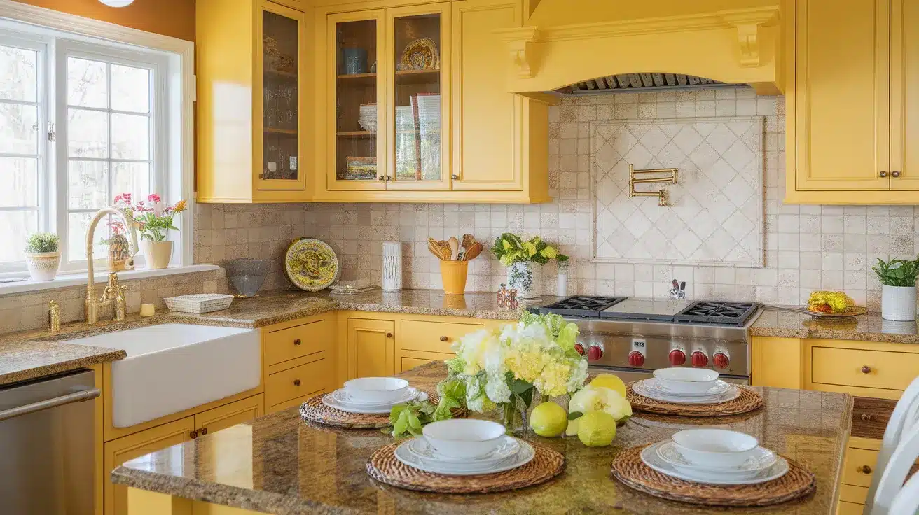 Yellow Cabinets for Sunny Energy